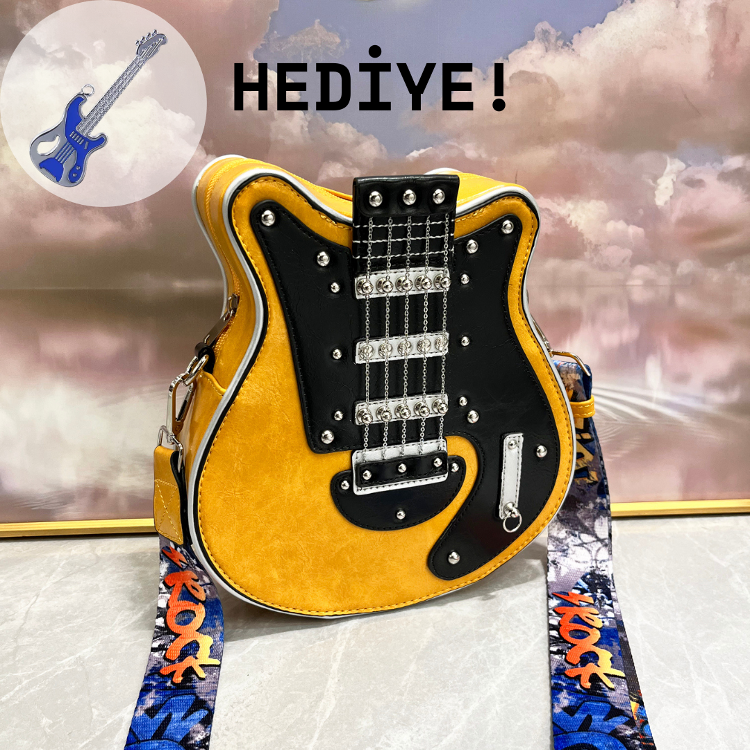 Gitar Şekilli Çanta (Kolye Hediyeli)
