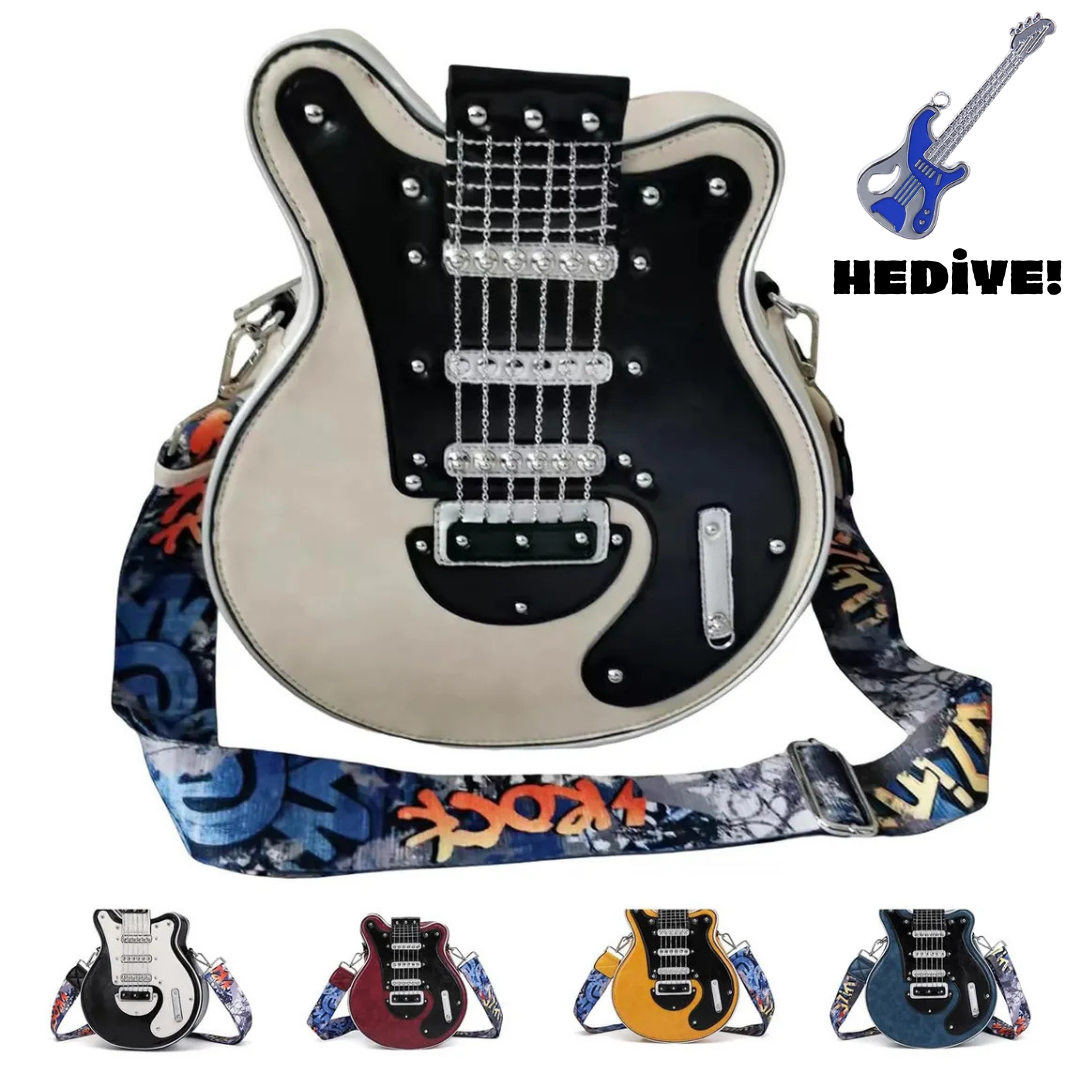 Gitar Şekilli Çanta (Kolye Hediyeli)